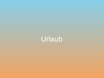 Urlaub